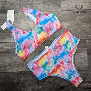 Largeberry Crop Top Bikini Swimsuit Size L